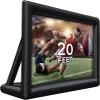 20FT/6.1m Inflatable Cinema Screen IPX4 | 250W High-Performance Blower & Paracord Anchoring System | Dual-Side 95% NTSC Projection for Stadium Events, Outdoor Cinemas, Festival Productions view 1
