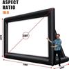 20FT/6.1m Inflatable Cinema Screen IPX4 | 250W High-Performance Blower & Paracord Anchoring System | Dual-Side 95% NTSC Projection for Stadium Events, Outdoor Cinemas, Festival Productions view 3