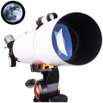 Telescopes for Astronomy Beginners,80MM Large Objective Lens,Portable AstronomicalTelescope, Great Astronomy Gift for Ki