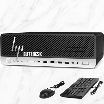 HP EliteDesk 800 G5 Small Form Factor PC | Intel Core i5-9500, 9th Gen 6-Core Processor (Up to 4.4 GHz with Turbo Boost) | 16GB RAM, 1TB SSD | Windows 11 | WiFi 6 | Mouse and Keyboard