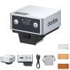 Godox IT20 S IT20S Mini Camera Flash for Sony, TTL Godox Flash,700+ Full Power,1.5s Recycle Time,USB-C Charging, with Magnetic Diffuser & Filter -Silver view 4