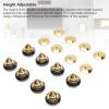 FAUOSWUK Speaker Spikes, 8 PairsSpeaker Copper Foot Nail and Speaker Spike Pads Height Adjustable Speaker Spike Pad Kit for Speakers Amplifiers Subwoofers view 2