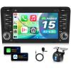 4G+64G Android 15 Car Stereo for Audi A3 S3 RS3 with Wireless Carplay Android Auto, 9 Inch 1024 * 600 Touch Screen GPS/WiFi/Bluetooth 5.0/ FM/32EQ/ SWC/Backup Camera view 1
