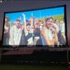4K HD Indoor Outdoor Projector Screen with Carry Bag, Portable Foldable Lightweight Anti-Crease Movie Screen for Home Theater Backyard Party(133in/16:9) view 3