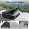 STARWARE Starlink Mini Case, Protective Storage Bag for Starlink Mini Accessories, Splash-Resistant, Shockproof, Lightweight for Travel & Outdoor Adventures, Black view 3