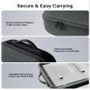 STARWARE Starlink Mini Case, Protective Storage Bag for Starlink Mini Accessories, Splash-Resistant, Shockproof, Lightweight for Travel & Outdoor Adventures, Black view 4