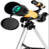 Compact and Portable Telescope,Telescope for Kids and Beginners,50mm Aperture Refractor Telescope Great Astronomy Gift f view 1