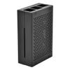 Aluminium Alloy Case 3 Model B Ultra Thin Lightweight Open Design Heat Dissipation WiFi Friendly Durable Protective Cover Silver Black (Black) view 2