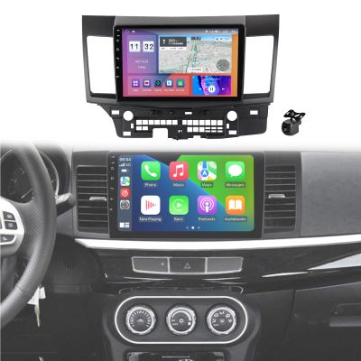 ASHOIH 10 Inch Touchscreen Car Stereo Radio for Mitsubishi Lancer 2007 2008 2009 2010 2011 2012, Supports Bluetooth, GPS, CarPlay, Android Auto, Reverse Camera(Size:8 Core 8+128 G M700S,Color:A)