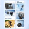 CAZSTYK USB Powereds Turboes Cooling Fan 9m/S Instants Breezes 100 Speed Option Lightweight Portable For Indoor Outdoor (White) view 2