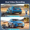 12" Rear View Mirror Camera 4K + 2K Mirror Dash Cam Front and Rear with STARVIS Night Vision Rearview Mirror Backup Camera, WDR, G-Sensor, Loop Recording, GPS, App, 64GB Card view 2