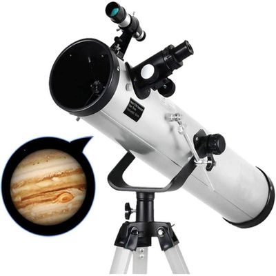 125mm Caliber Reflection Telescope, Telescopes for Astronomy,Telescope with Adjustable Tripod and 5x24 Finder,The Best A