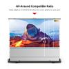 4K HD Floor Pull Up Projector Screen, Adjustable Screen Height, 60 72 80 92 inch Portable Scissor Backed Movie Screen for Outdoor Indoor(80 Inch) view 3