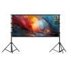 4K HD Outdoor Projection Screen with Tripod Stand, 16:9 Foldable Anti-Crease Movie Screen with Carry Bag for Home Theater Camping Backyard(60 Inch) view 1