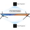 4K HD Outdoor Projection Screen with Tripod Stand, 16:9 Foldable Anti-Crease Movie Screen with Carry Bag for Home Theater Camping Backyard(60 Inch) view 4
