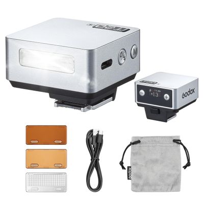 GODOX iT20 F IT20F Mini Flash TTL Wireless Camera Flash Compatible with Fuji Cameras, 700+ Flashes & 1.5 s Recycling Camera iFlash (IT20 F (Silver))