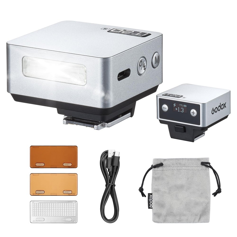 GODOX iT20 F IT20F Mini Flash TTL Wireless Camera Flash Compatible with Fuji Cameras, 700+ Flashes & 1.5 s Recycling Camera iFlash (IT20 F (Silver))
