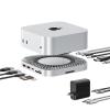 40G Mac mini M4 Dock & Stand with 8T NVMe SSD Enclosure, 11-in-1 USB 4 Mac mini Hub with 2X USB-A 3.2 10Gbps, USB-C 3.2 10Gbps, SD/TF 4.0, 65W Power Adapter, 8K DP Video Interface, 3.5mm Audio view 1