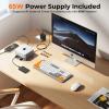 40G Mac mini M4 Dock & Stand with 8T NVMe SSD Enclosure, 11-in-1 USB 4 Mac mini Hub with 2X USB-A 3.2 10Gbps, USB-C 3.2 10Gbps, SD/TF 4.0, 65W Power Adapter, 8K DP Video Interface, 3.5mm Audio view 4
