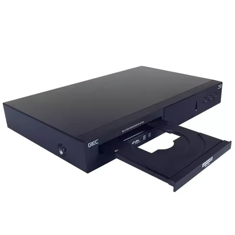 GIEC BDP-G5300 CD DVD Player True 4K Ultra HD Blu-Ray Player DVD Player HD Hard Disk Player Home Decoding 4K Disc Player (Bundle 4)