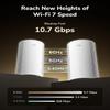 Cudy Tri-Band WiFi 7 BE11000 Whole Home Mesh System, 6-Stream 10 Gbps, 4  2.5G Ports, MU-MIMO, Multi-VPN, Cudy APP, Smart Internal Antennas, M11000 1-Pack view 4