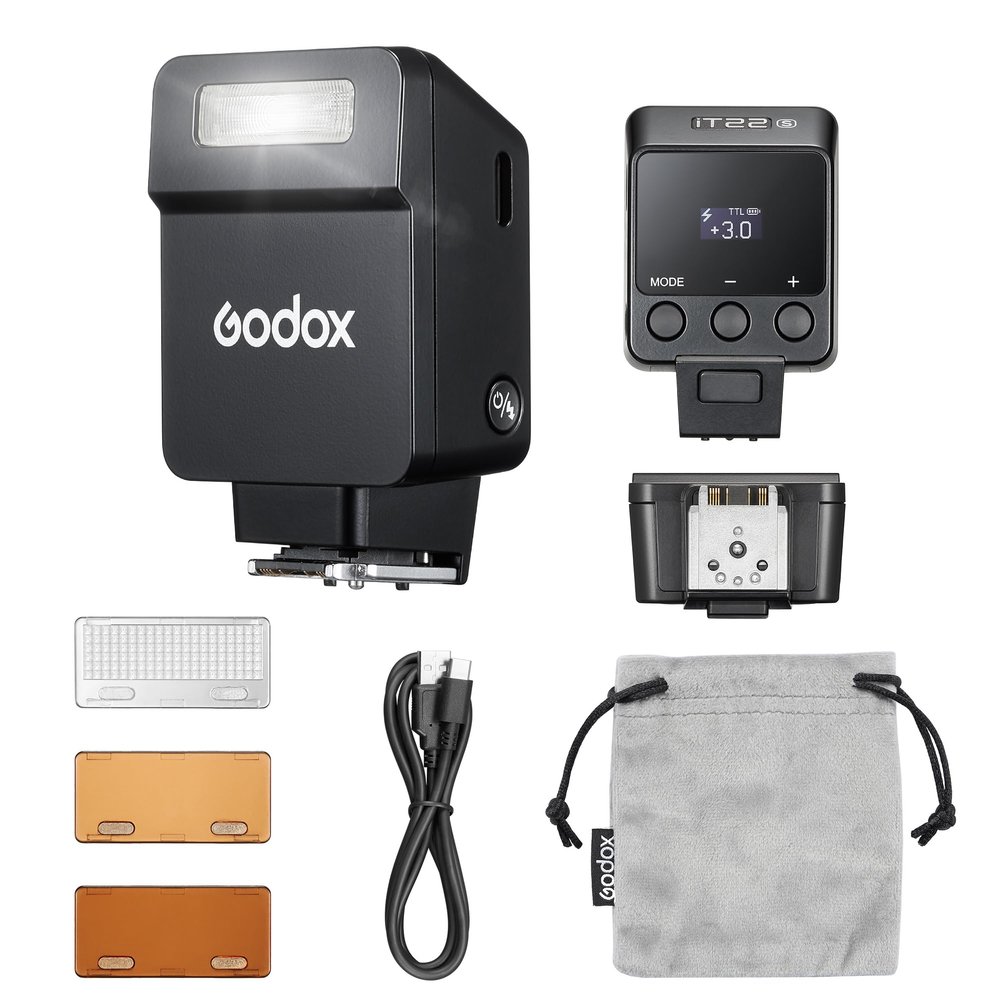 GODOX iT22 N IT22N mini Flash, TTL Wireless Camera Flash Compatible with Nikon Camera, 700+ Flashes & 1.5 s Recycling Camera iFlash (IT22 N (Black))