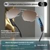 HEROCKX Smart Glasses, Sunglasses with Bluetooth 5.4, AI Smart Glasses Translates into 140 Languages,Music Playback, Games, Remote Control Photography for Various Scenarios (Brown) view 3