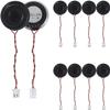 ALAMSCN 10Pcs 8 Ohm 2W Small Speaker Mini Metal Shell Round Speaker with 60mm Terminal Wire for DVD Mini Multimedia Loudspeaker view 1