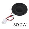 ALAMSCN 10Pcs 8 Ohm 2W Small Speaker Mini Metal Shell Round Speaker with 60mm Terminal Wire for DVD Mini Multimedia Loudspeaker view 4