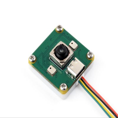 Waveshare IMX378 12MP USB Camera (A), Supports 30 FPS Output, Better Sensitivity in Low-Light Condition, Distortion-Free, Onboard Dual Microphones
