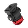 Mini Aluminum Alloy Ball Head Tripod Cold Shoe Adapter with 1/4 Inch Screw for SLR Camera, Lightweight and Portable, 360 Rotation, 140 Tilt for Versatile Angles, (Red) view 2