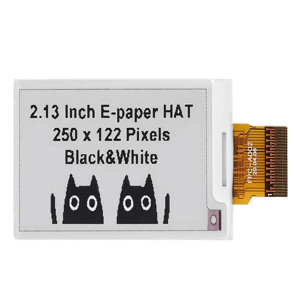 2.13inch E-Paper Display Raw Screen Monochrome 250x122, SPI Interface E-Ink Module for ESL & Industrial Instrument - Ultra Low Power, Sunlight Readable
