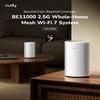 Cudy Tri-Band WiFi 7 BE11000 Whole Home Mesh System, 6-Stream 10 Gbps, 4  2.5G Ports, MU-MIMO, Multi-VPN, Cudy APP, Smart Internal Antennas, M11000 2-Pack view 2