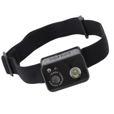 jiahesuw 2MP Lens Headlamp Camera 1080P Video Recorder with Smartly Sensors 3W LED Light Headlights Cameras for Night Adventure