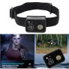 jiahesuw 2MP Lens Headlamp Camera 1080P Video Recorder with Smartly Sensors 3W LED Light Headlights Cameras for Night Adventure view 2