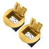 JACEPFY Recessed Floor Outlet 4.8A USB A+USB C 20A Receptacle Gold, 2 Pack view 1