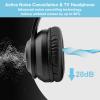 ANC Wireless Headphones for TV, Foldable Headphones for Traveling, Headset with Bluetooth Transmitter, Optical (Toslink), Coaxial, RCA, 3.5mm AUX and USB Audio Output, TV Headset Wireless for Seniors view 2