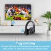ANC Wireless Headphones for TV, Foldable Headphones for Traveling, Headset with Bluetooth Transmitter, Optical (Toslink), Coaxial, RCA, 3.5mm AUX and USB Audio Output, TV Headset Wireless for Seniors view 3