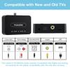 ANC Wireless Headphones for TV, Foldable Headphones for Traveling, Headset with Bluetooth Transmitter, Optical (Toslink), Coaxial, RCA, 3.5mm AUX and USB Audio Output, TV Headset Wireless for Seniors view 4