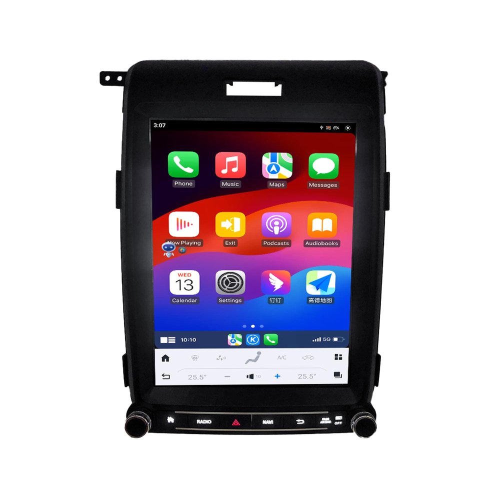 Lizpofly 12.1Inch 8+256GB Android 13 Car Radio for Ford F150 2013-2015 Head Unit Wirless Carplay GPS Navigation Screen Upgrade Multimedia Player Android Auto(SYNC-1)