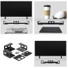 jiahesuw Under-Desk Laptop Bracket with Screw and Antislip Pad, Underdesk Shelf Bracket for Laptop, Keyboards and Other Devices view 2