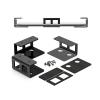 jiahesuw Under-Desk Laptop Bracket with Screw and Antislip Pad, Underdesk Shelf Bracket for Laptop, Keyboards and Other Devices view 3