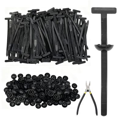 200 Pcs Nylon Universal Cable Tie Buckle for Car, Upgrade Multipurpose Zip Ties for Auto, Uv-resistant Black Zipties with Diagonal Pliers and Gloves for Car Daily Repair