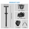 200 Pcs Nylon Universal Cable Tie Buckle for Car, Upgrade Multipurpose Zip Ties for Auto, Uv-resistant Black Zipties with Diagonal Pliers and Gloves for Car Daily Repair view 2