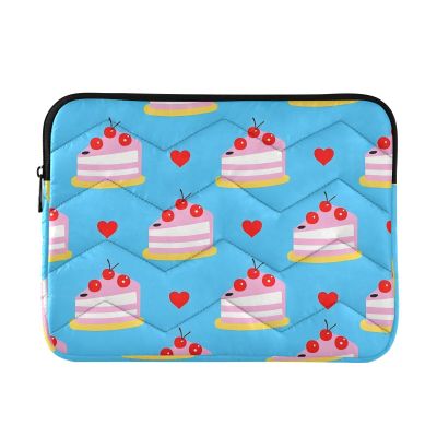 WEIYEKO Blue Cake Cherry Heart Laptop Sleeve 15-16 inch Notebook Case Laptop case