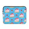 WEIYEKO Blue Cake Cherry Heart Laptop Sleeve 15-16 inch Notebook Case Laptop case view 1
