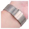 HMFang 316l Stainless Steel Milanese Loop Watch Bracelet Women Men Replacement Strap Watchband 16mm 18mm 20mm 22mm Silver Black(Type 2 Black,22mm) view 3