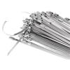 100 PCS Zip Ties Heavy Duty Multi-Purpose Self-Locking Cable Ties Silver 304 Stainless Steel For Machinery 4.6X300mm view 1