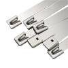 100 PCS Zip Ties Heavy Duty Multi-Purpose Self-Locking Cable Ties Silver 304 Stainless Steel For Machinery 4.6X300mm view 3