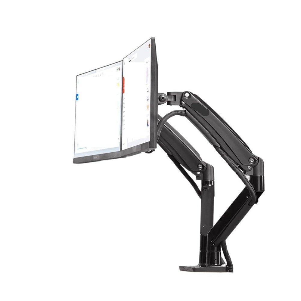 NYWEUKRV F195A Dual-Screen Monitor Bracket Upper and Lower Desktop Aluminum Alloy Computer Screen Large Screen Bracket 22-32 inches